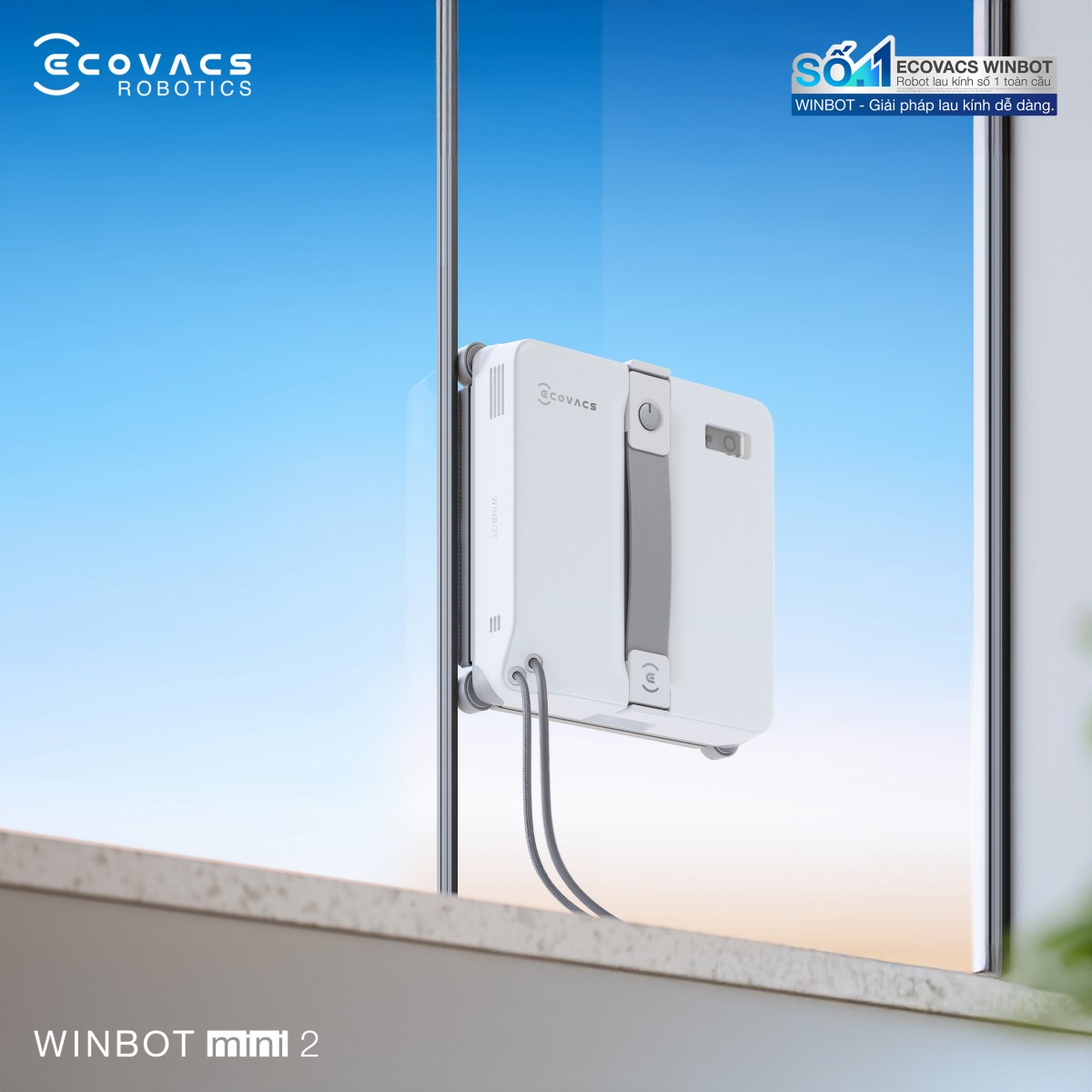 Robot lau kính Ecovacs Winbot Mini 2