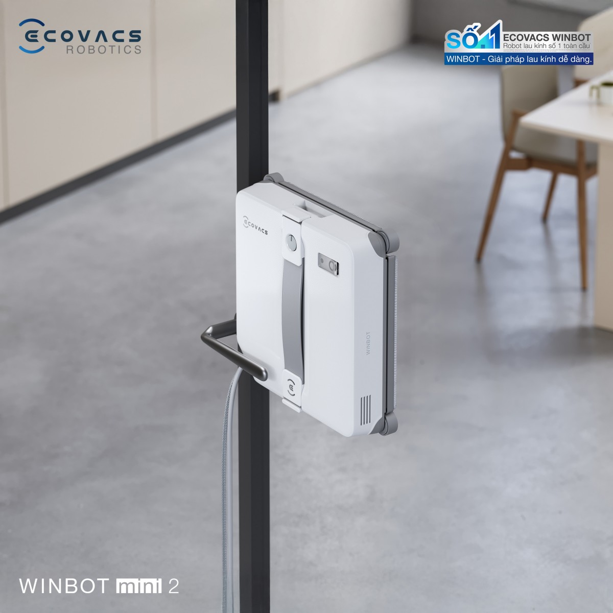 Robot lau kính Ecovacs Winbot Mini 2