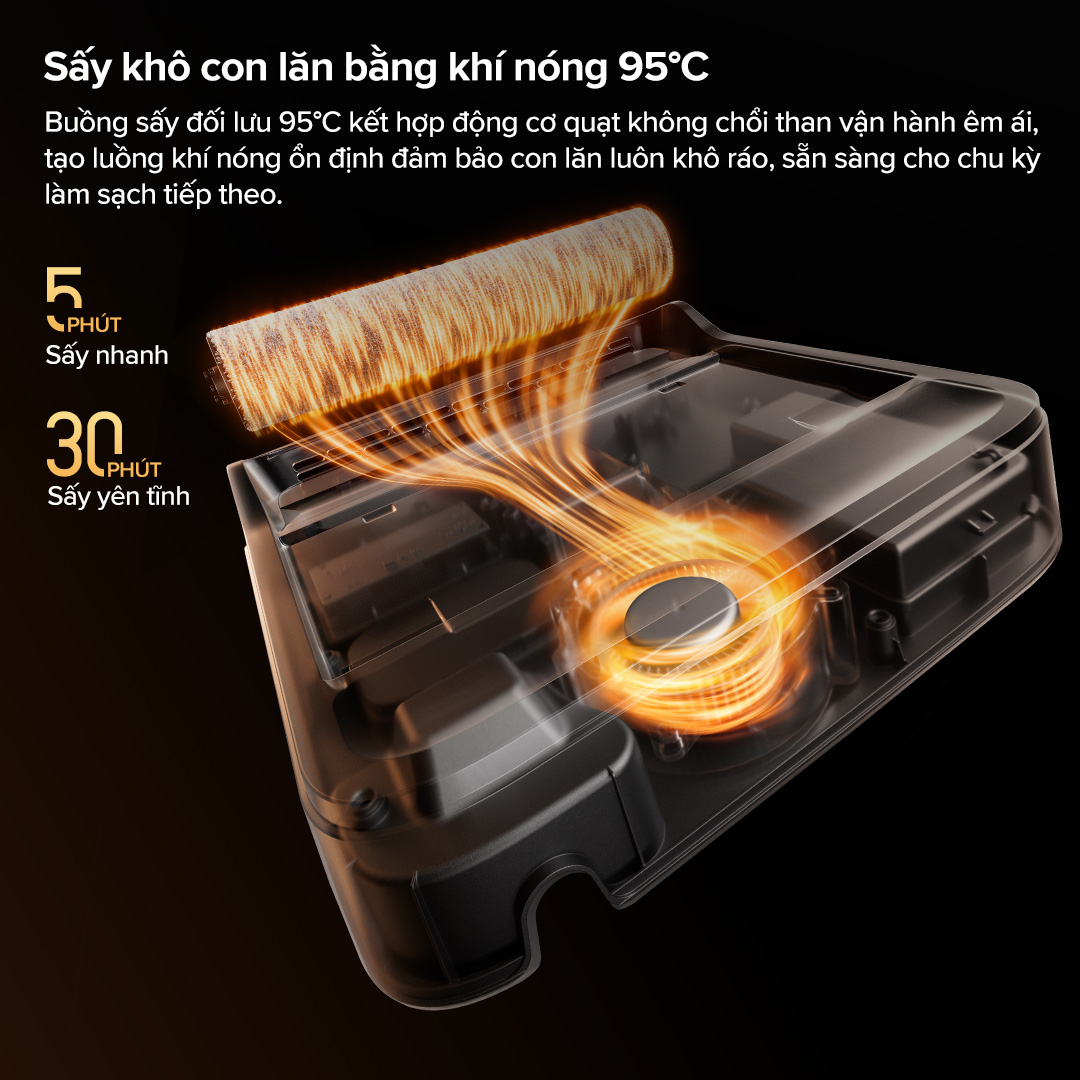 Máy hút bụi lau nhà Roborock F25 Ultra | Lực hút 22.000 Pa