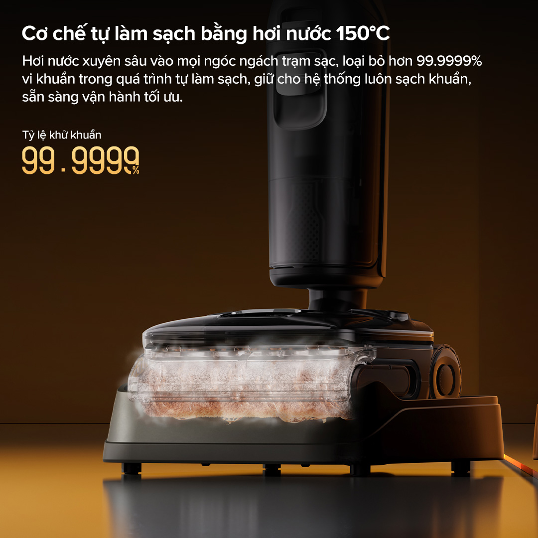 Máy hút bụi lau nhà Roborock F25 Ultra | Lực hút 22.000 Pa