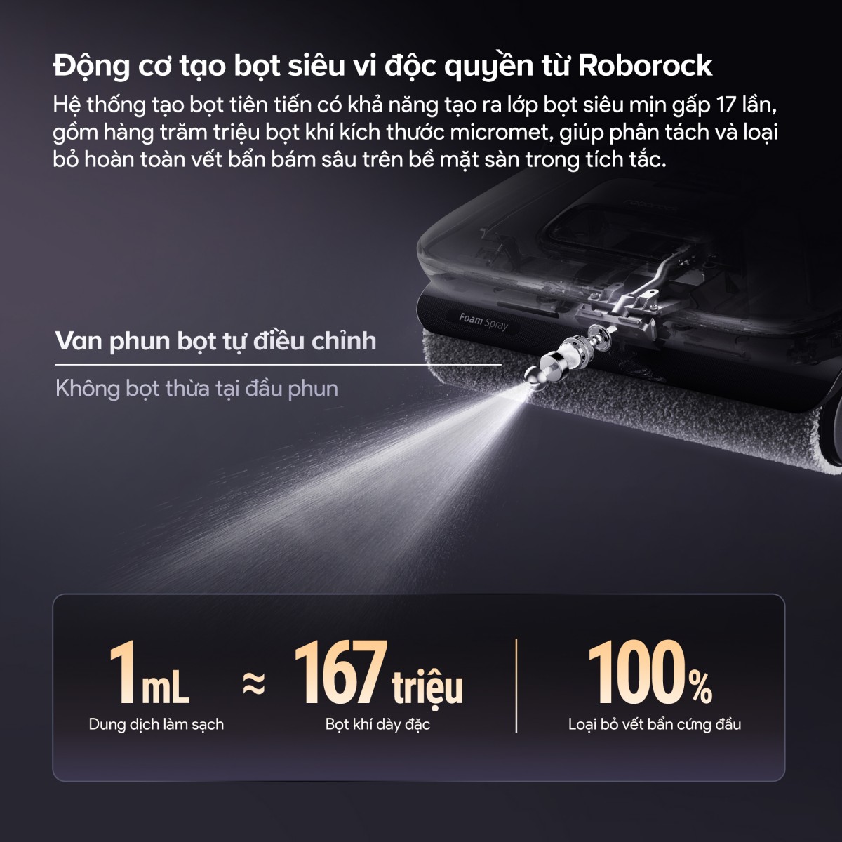 Máy hút bụi lau nhà Roborock F25 ACE Pro | Lực hút 25.000 Pa