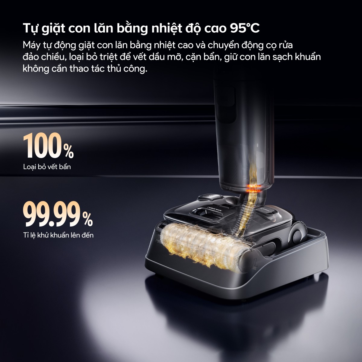 Máy hút bụi lau nhà Roborock F25 ACE Pro | Lực hút 25.000 Pa