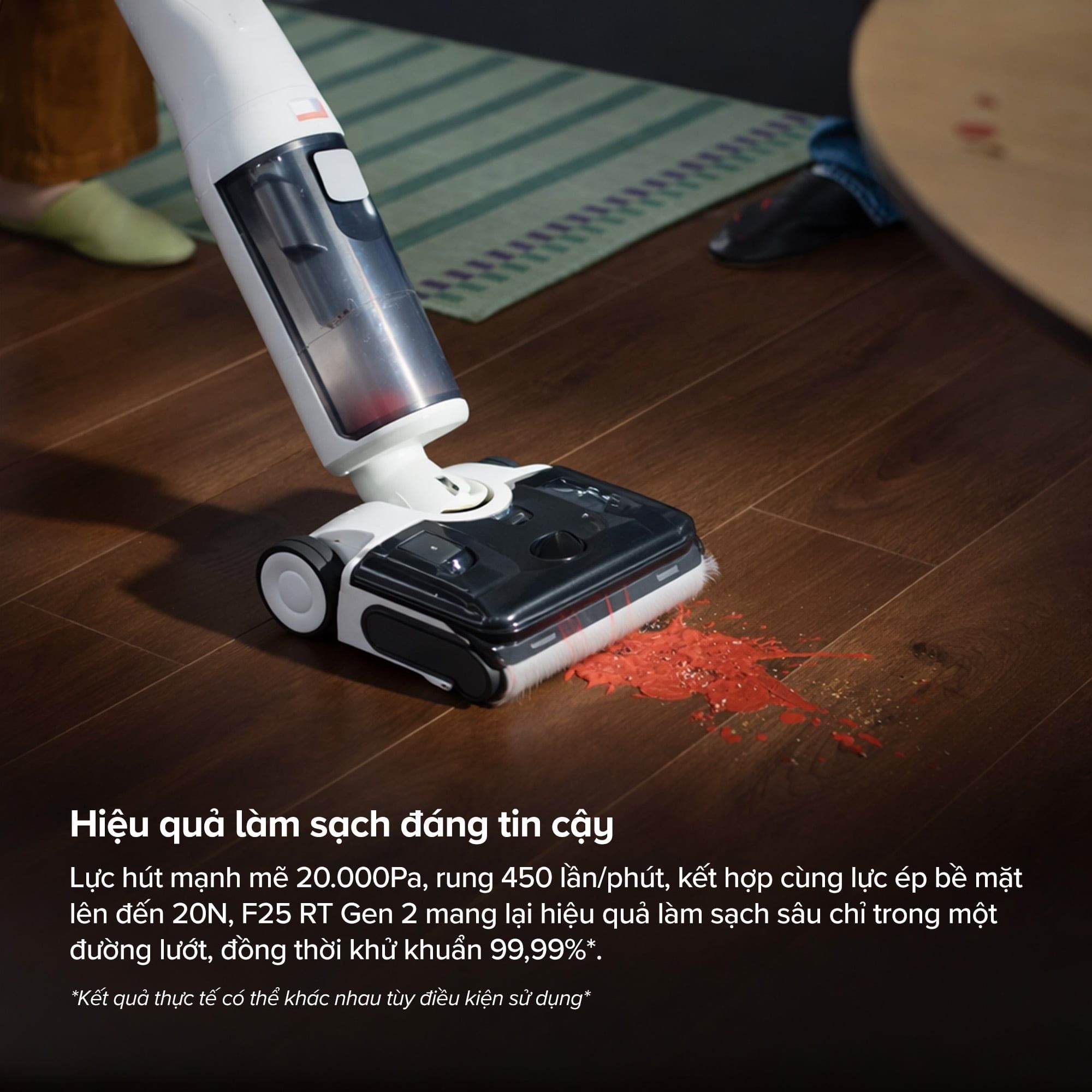 Máy hút bụi lau nhà Roborock F25 RT Gen 2 | Lực hút 20.000 Pa