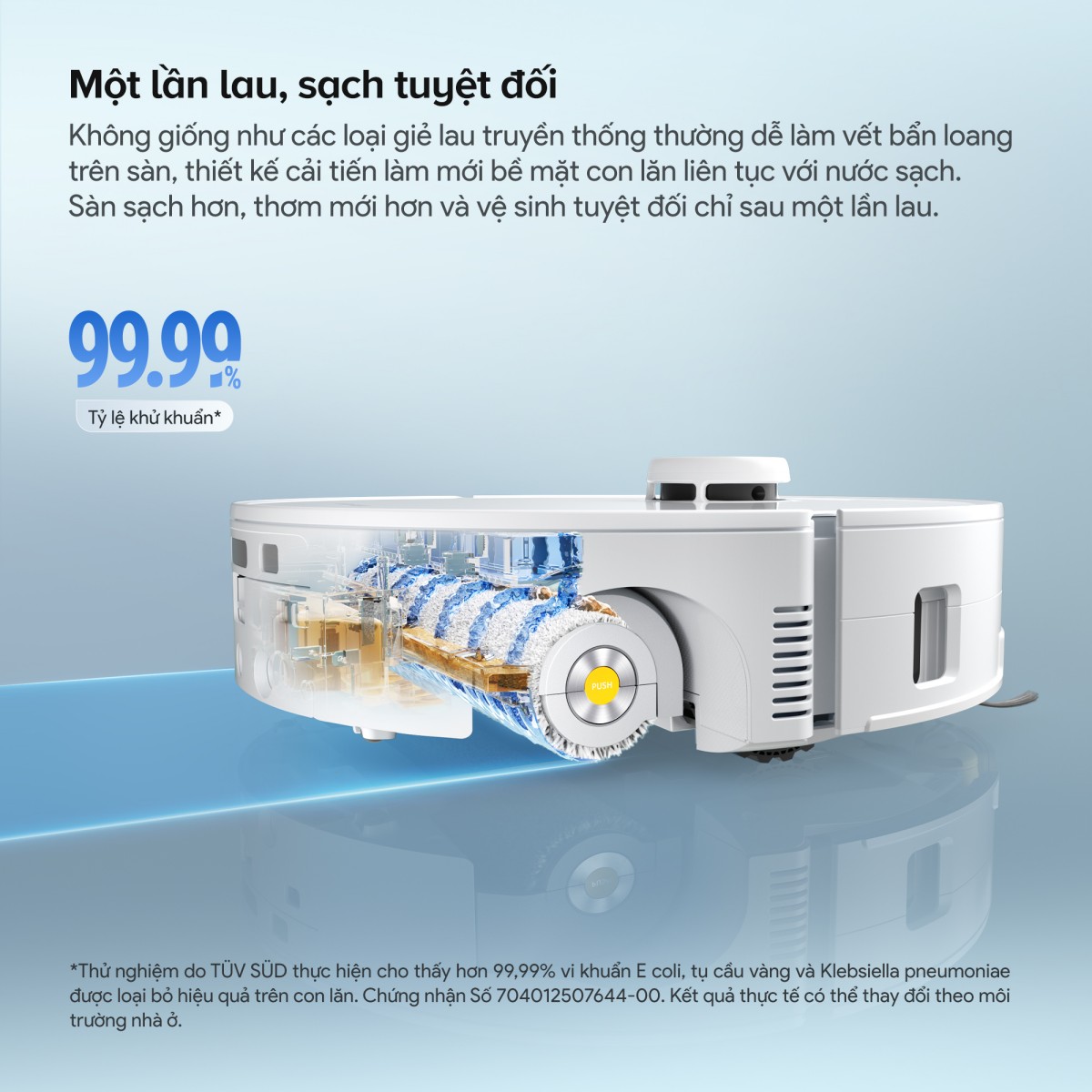 Robot hút bụi Roborock Qrevo Curv 2 Flow | Lực hút 20.000 Pa