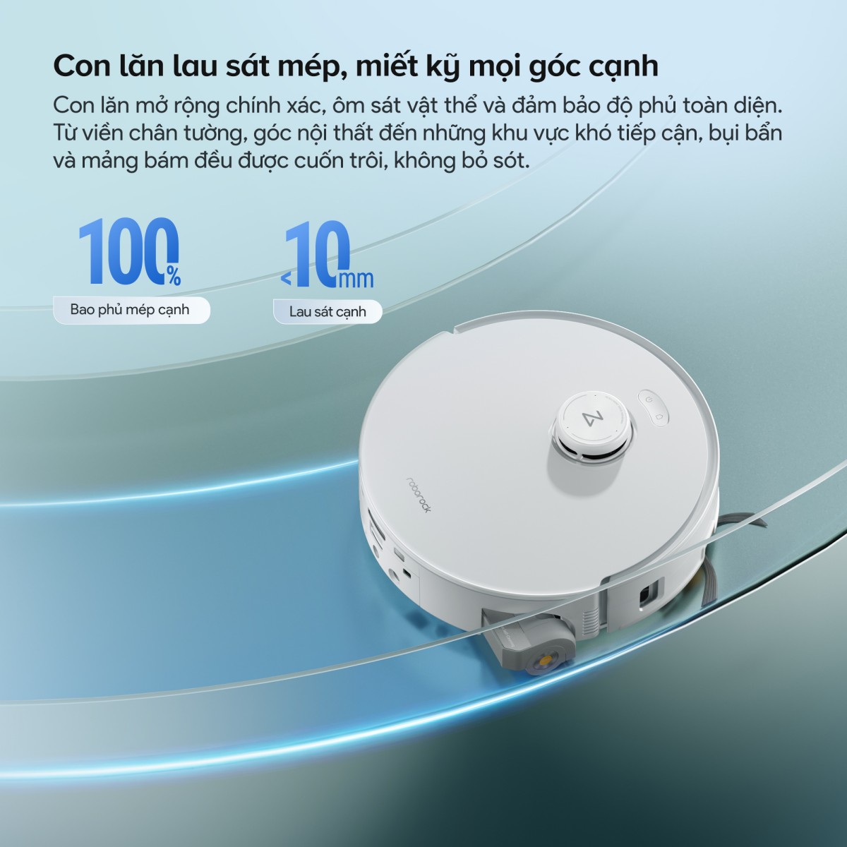 Robot hút bụi Roborock Qrevo Curv 2 Flow | Lực hút 20.000 Pa
