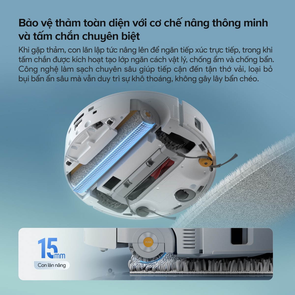 Robot hút bụi Roborock Qrevo Curv 2 Flow | Lực hút 20.000 Pa