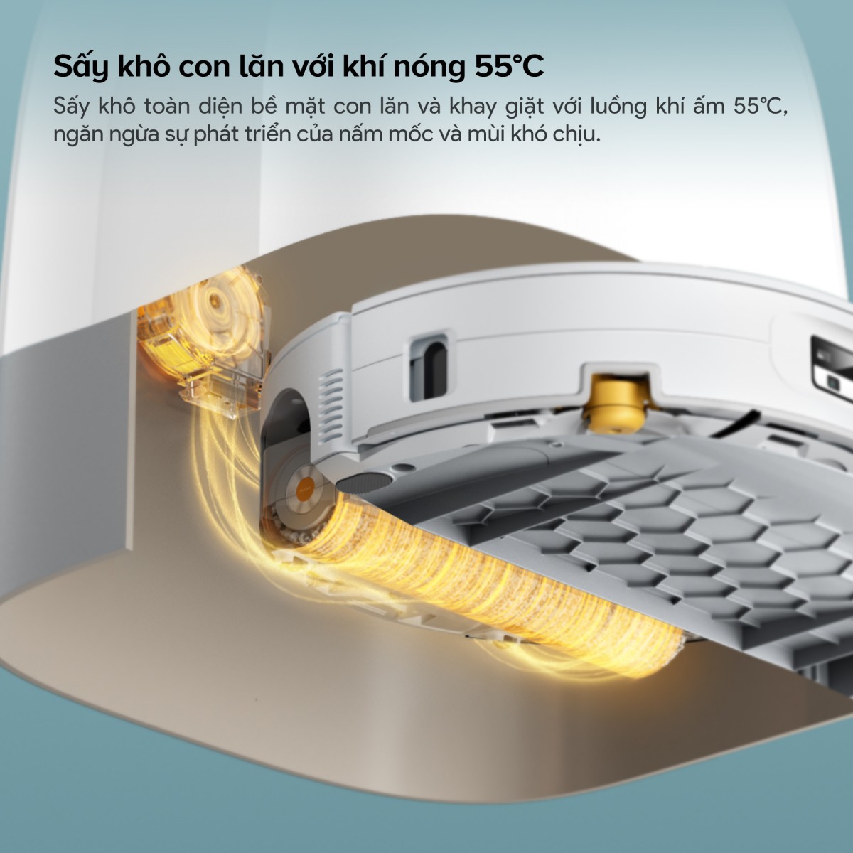 Robot hút bụi Roborock Qrevo Curv 2 Flow | Lực hút 20.000 Pa