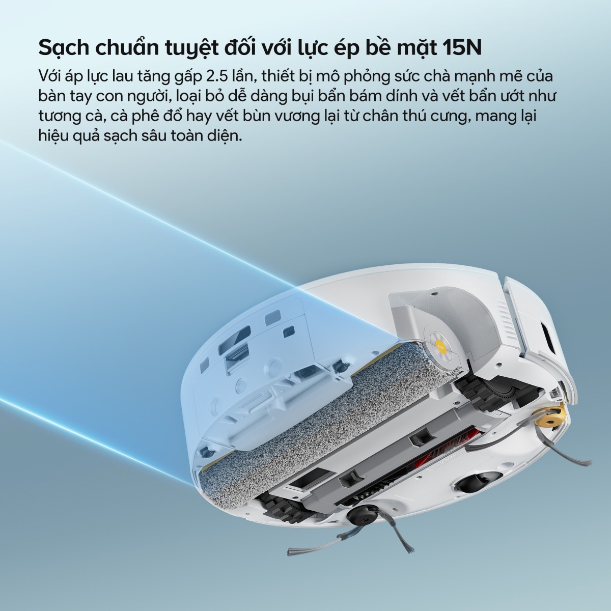 Robot hút bụi Roborock Qrevo Curv 2 Flow | Lực hút 20.000 Pa