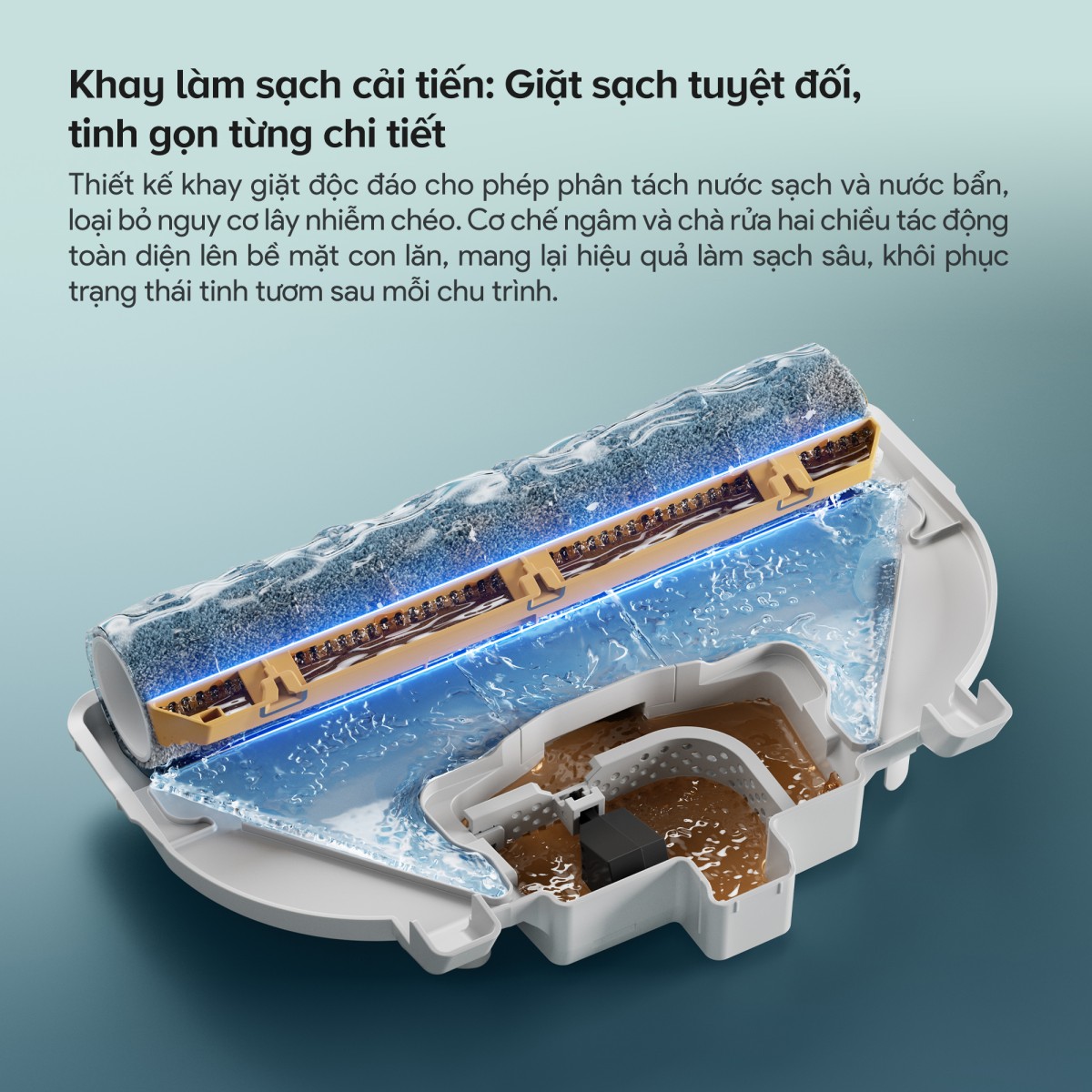 Robot hút bụi Roborock Qrevo Curv 2 Flow | Lực hút 20.000 Pa