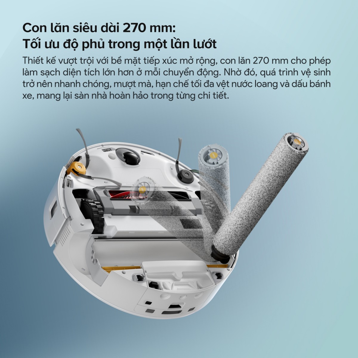 Robot hút bụi Roborock Qrevo Curv 2 Flow | Lực hút 20.000 Pa