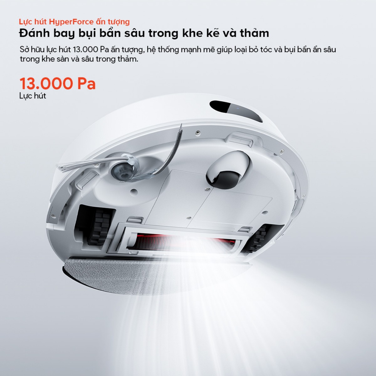 Robot hút bụi Roborock Q7 Pro Max Plus | Lực hút 13.000 Pa