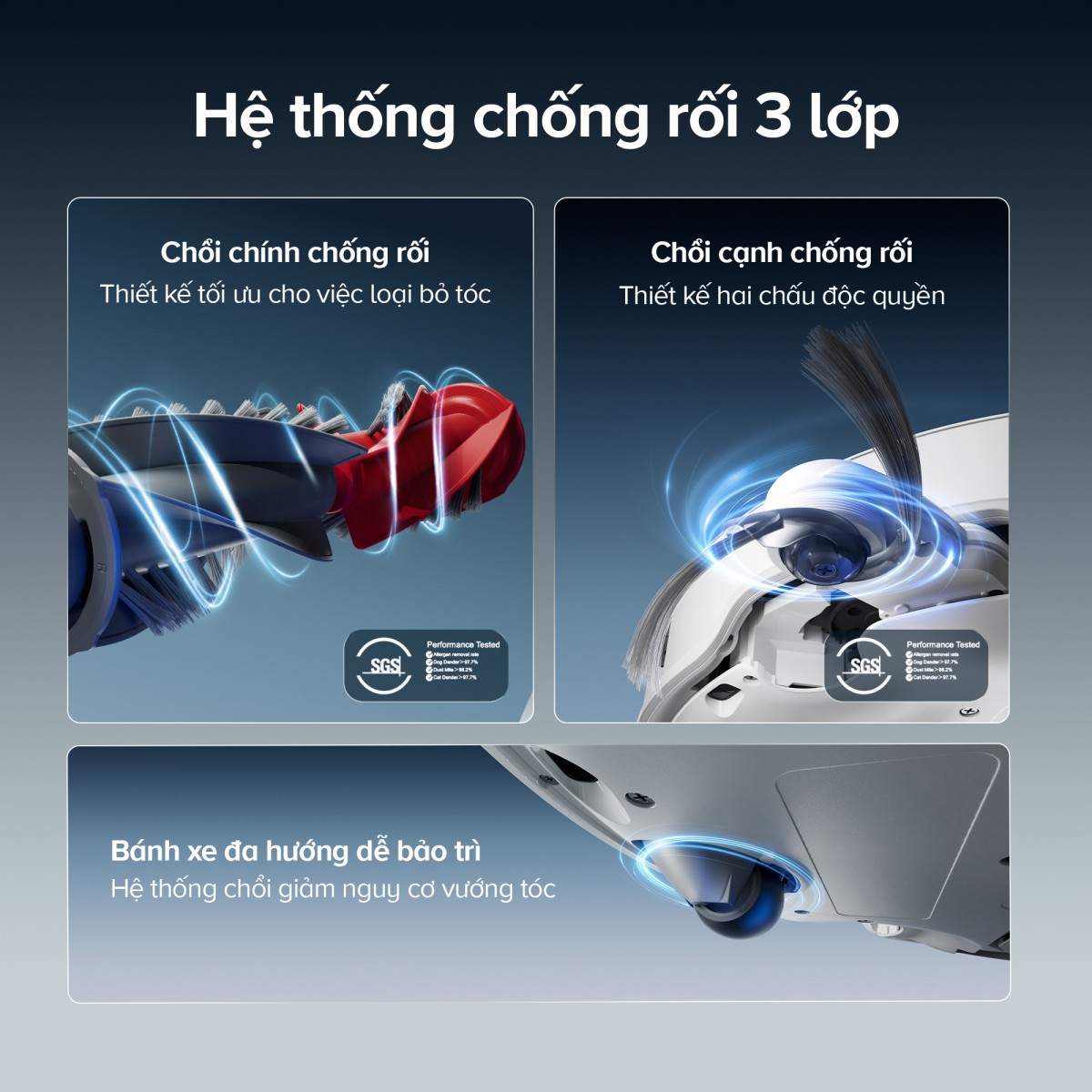 Robot hút bụi Roborock Qrevo Edge 2 | Lực hút 25.000 Pa