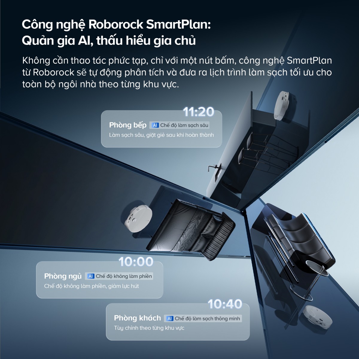 Robot hút bụi Roborock Qrevo Edge 2 | Lực hút 25.000 Pa