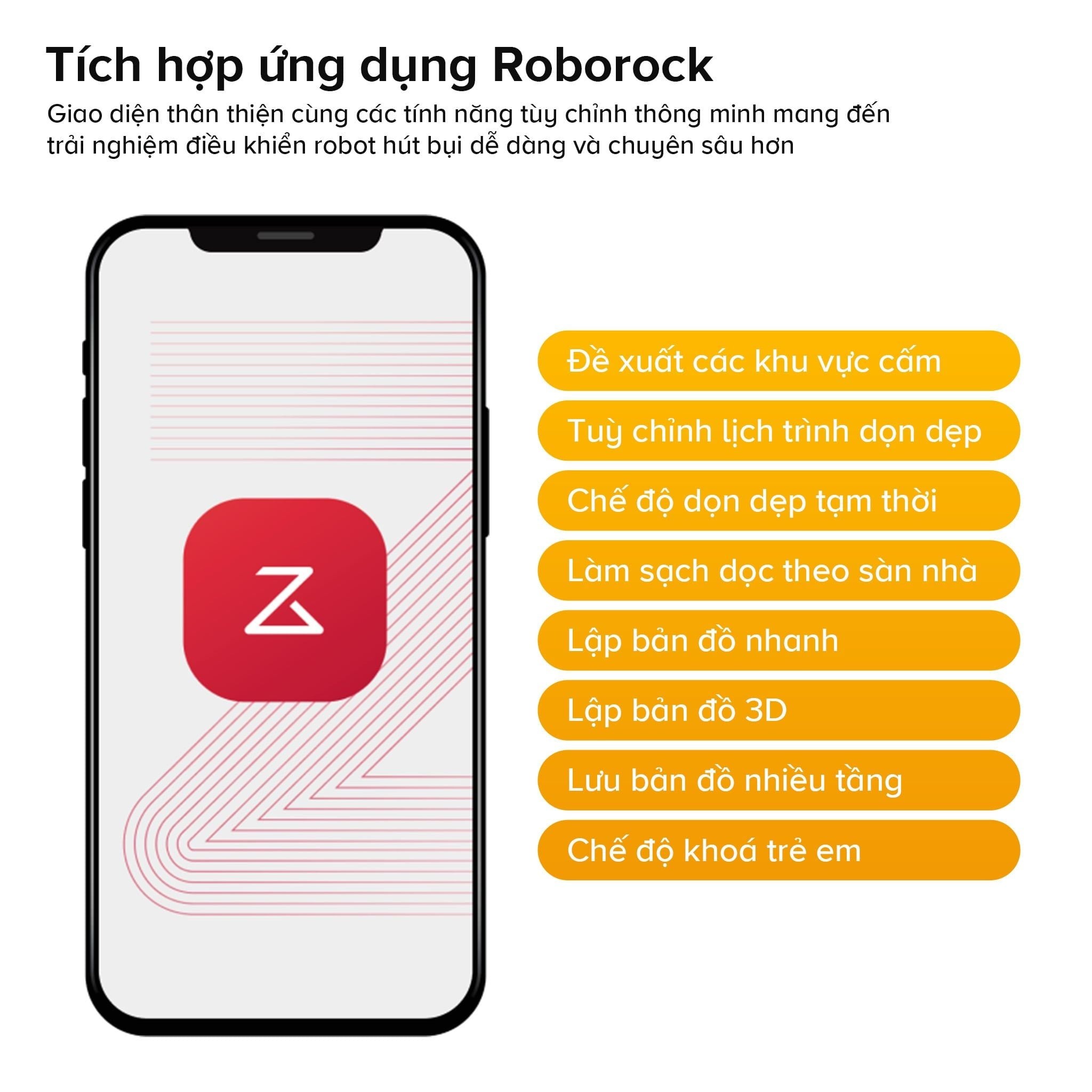 Robot hút bụi Roborock Qrevo S Pro | Lực hút 18.500 Pa