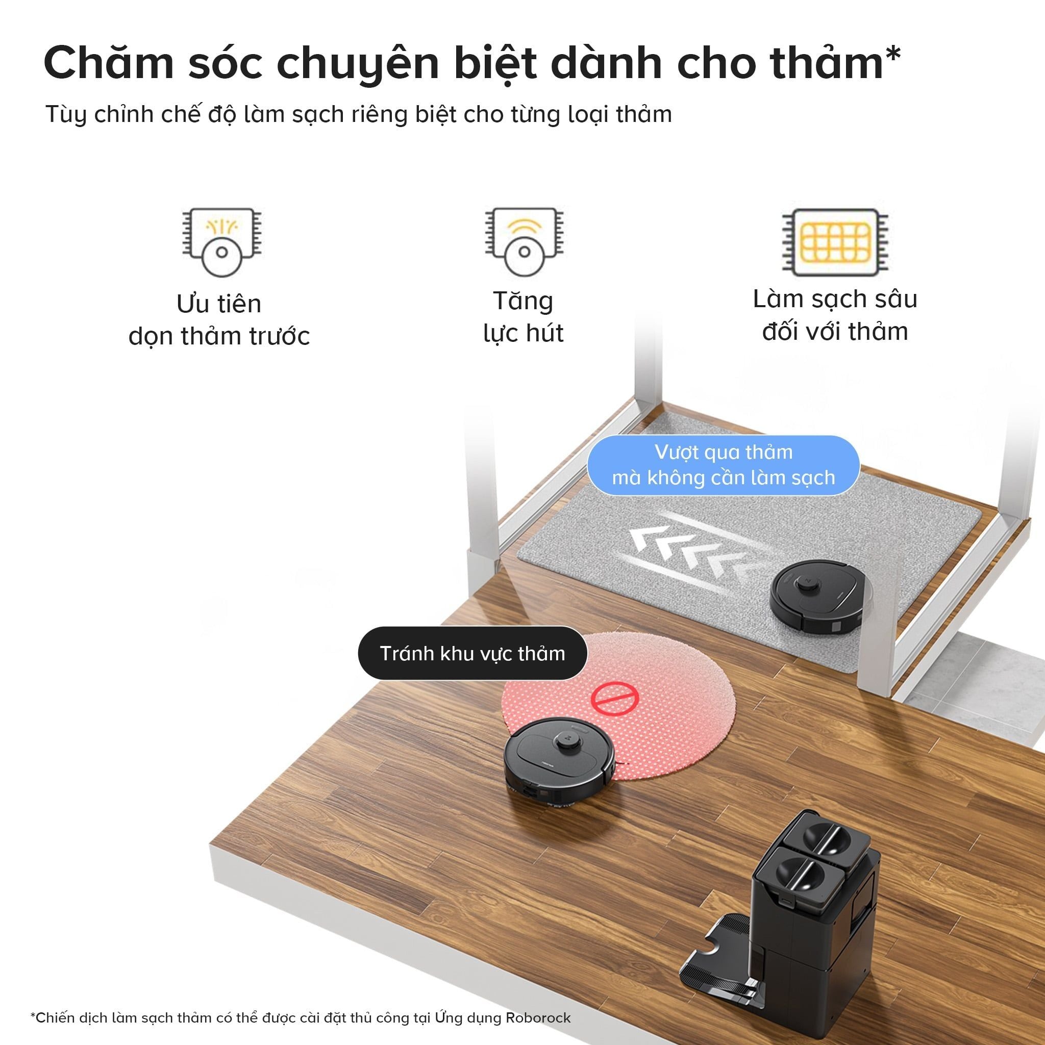 Robot hút bụi Roborock Qrevo S Pro | Lực hút 18.500 Pa