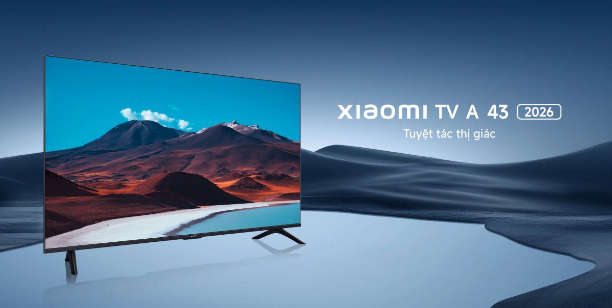 Tivi Xiaomi A 43 Inch – 2026 Bản Quốc Tế – 4K/60Hz – 2GB/8GB