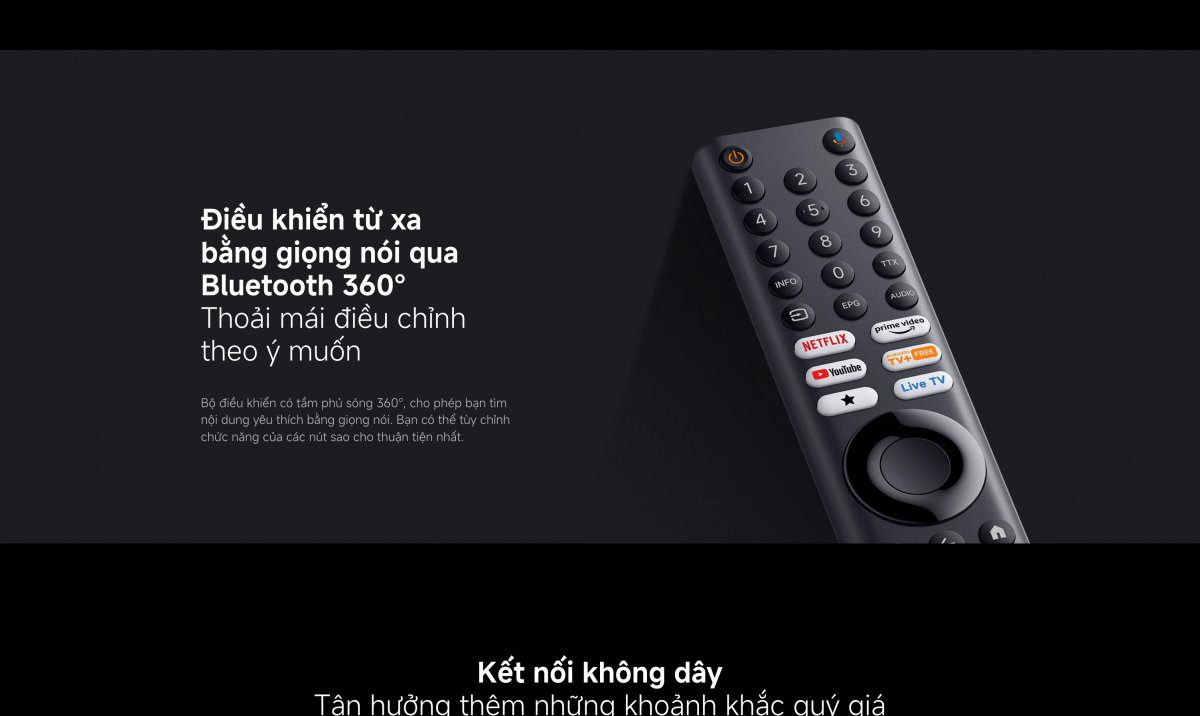 Tivi Xiaomi A 43 Inch – 2026 Bản Quốc Tế – 4K/60Hz – 2GB/8GB