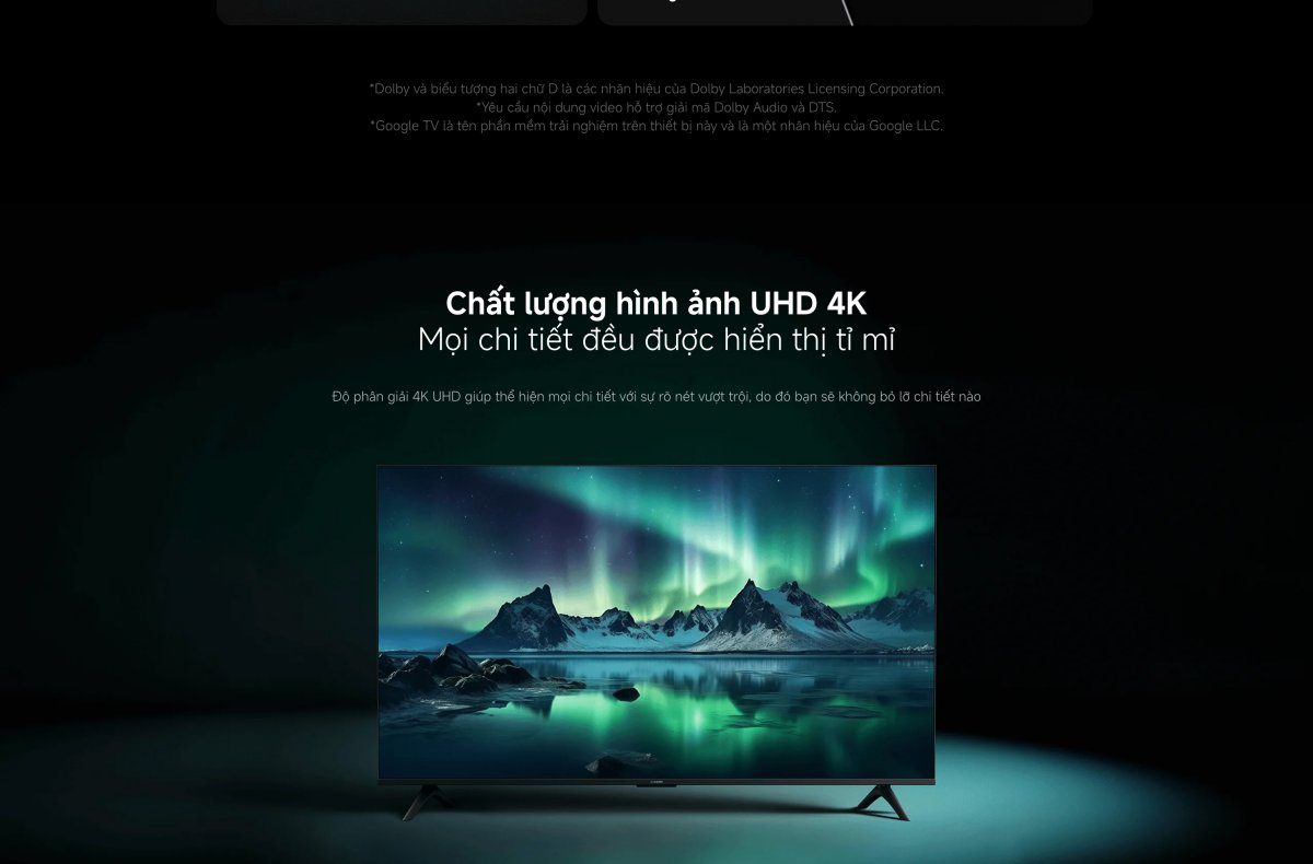 Tivi Xiaomi A 43 Inch – 2026 Bản Quốc Tế – 4K/60Hz – 2GB/8GB